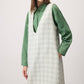 Abito lungo smanicato in tweed