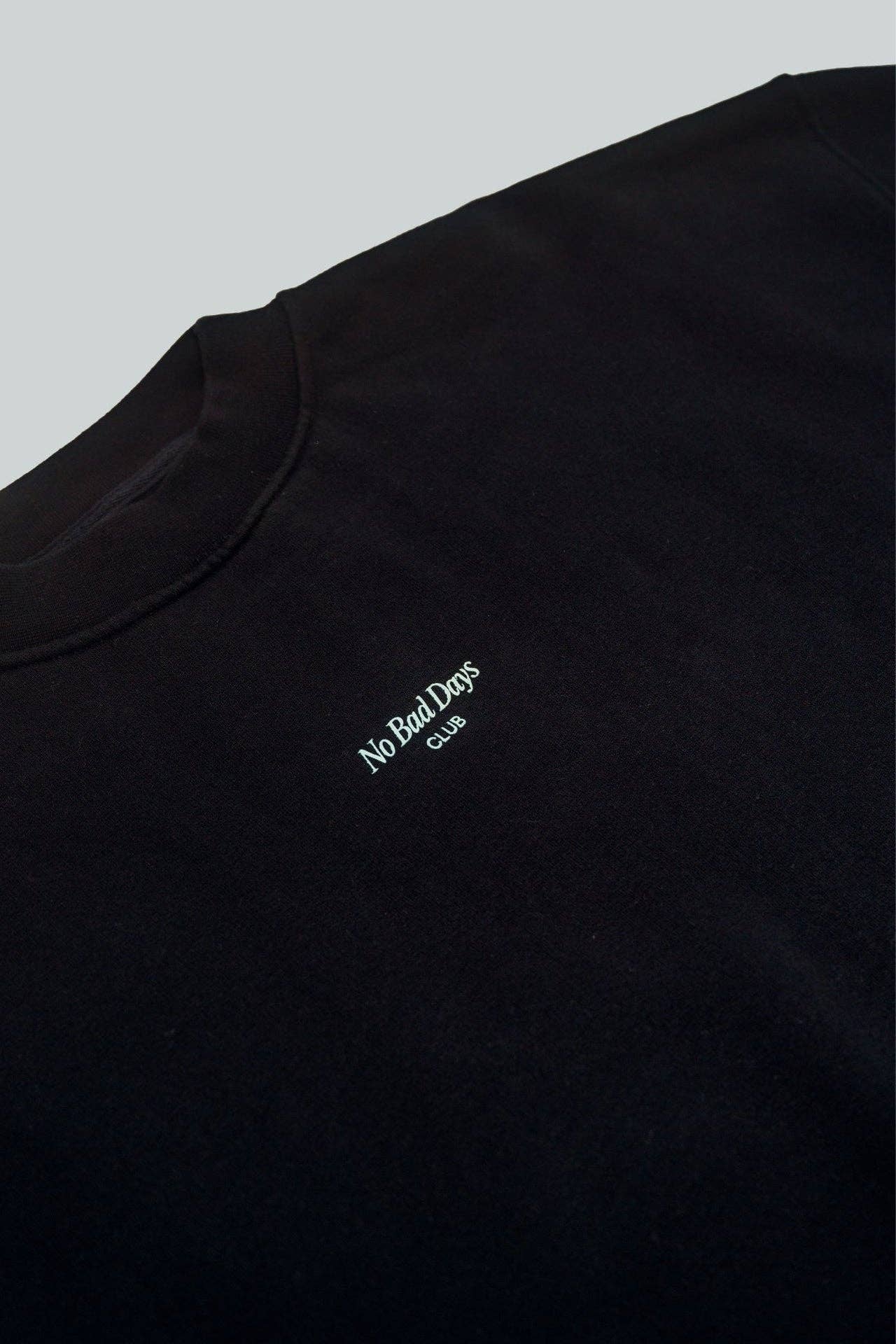 Felpa oversize nera No Bad Days Club
