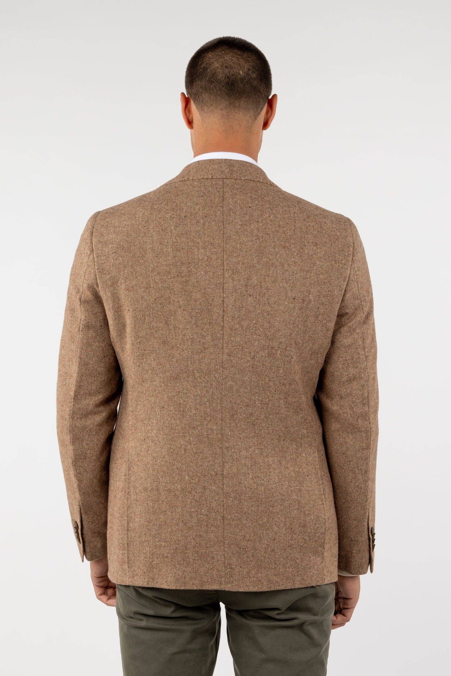 Giacca blazer in lana beige Lisa