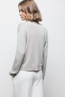 Cardigan in maglia con scollo a V