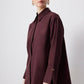 Camicia in popeline con polsini ampi