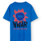 T-shirt oversize blu Follow the Sun