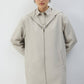 Giacca lunga con cappuccio e zip