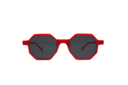 Occhiali da sole unisex Giada rossi polarizzati