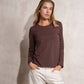 Maglia donna basic in cotone elasticizzato