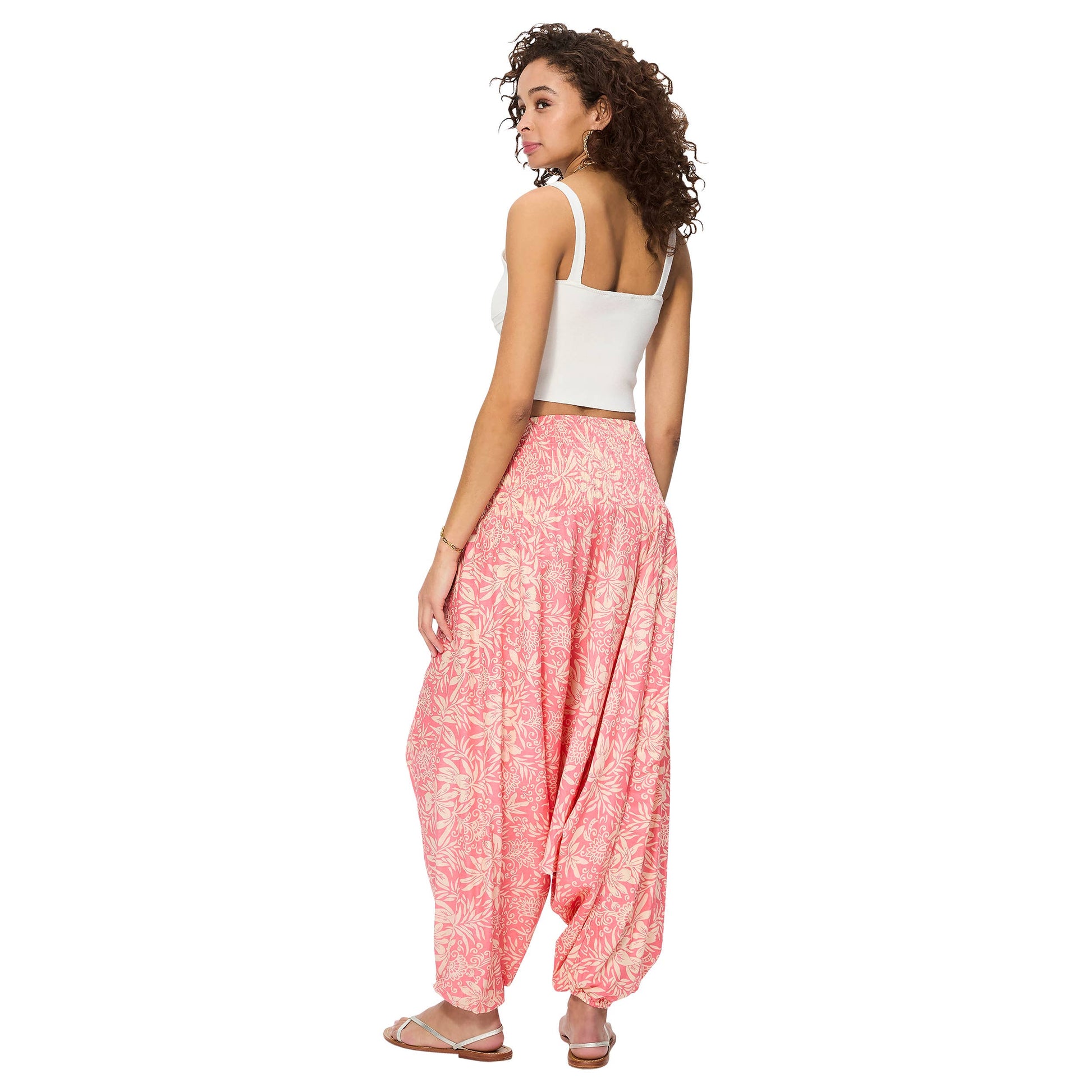 Pantaloni harem sarouel estivi in cotone