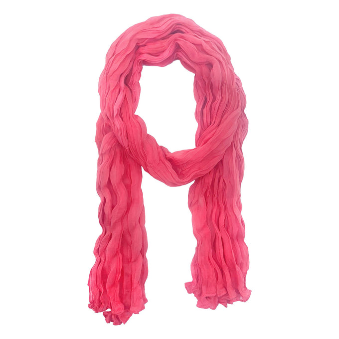 Foulard estivo in cotone rosa 180x105