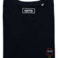 T-shirt unisex nera in cotone biologico con ricamo Pac Pop