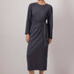 Vestito midi con nodo frontale