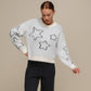 Maglione in maglia morbida con stelle