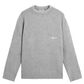 Maglione boxy grigio effetto spazzolato