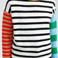 Maglione a righe multicolor