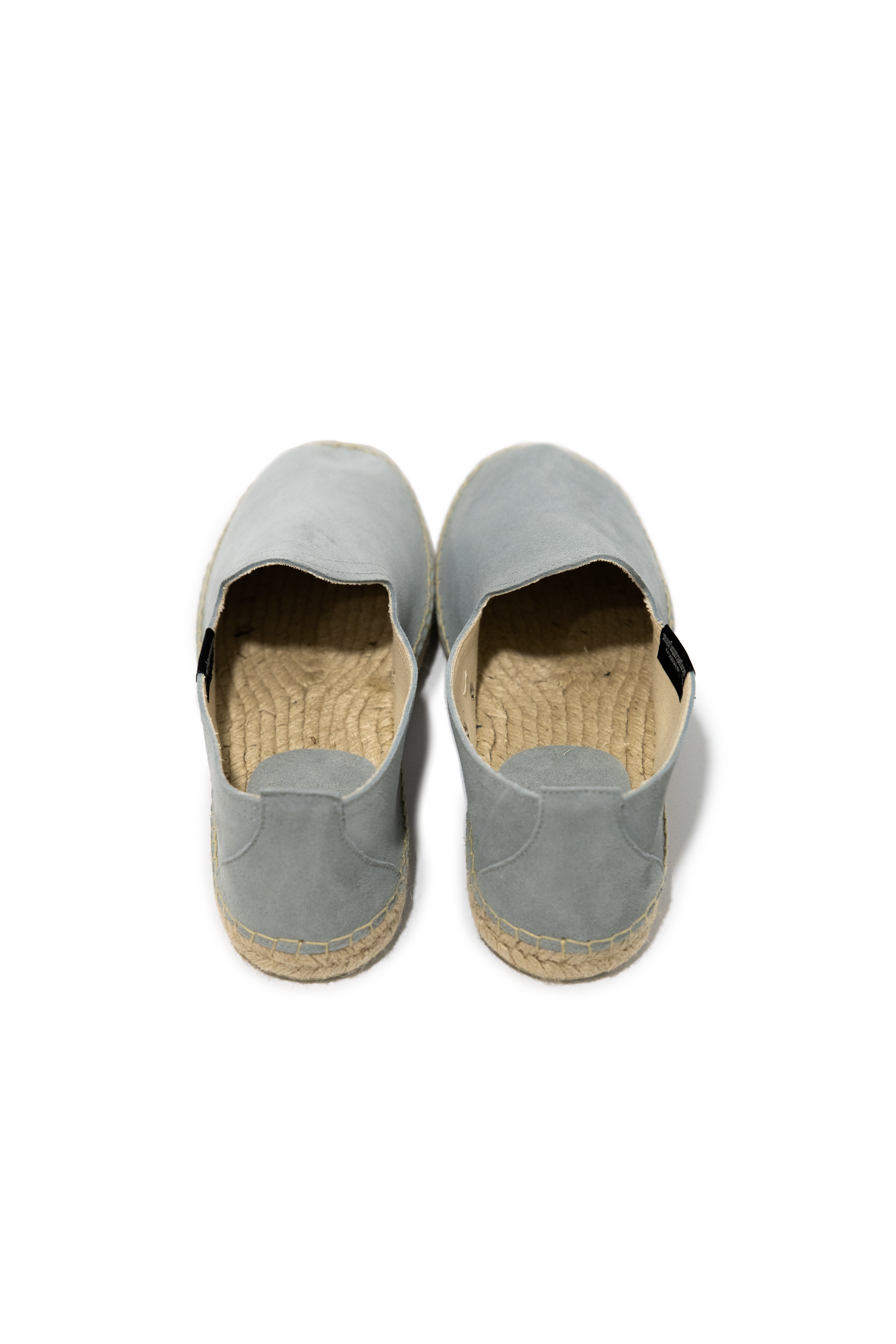 Espadrillas in pelle scamosciata con suola in juta