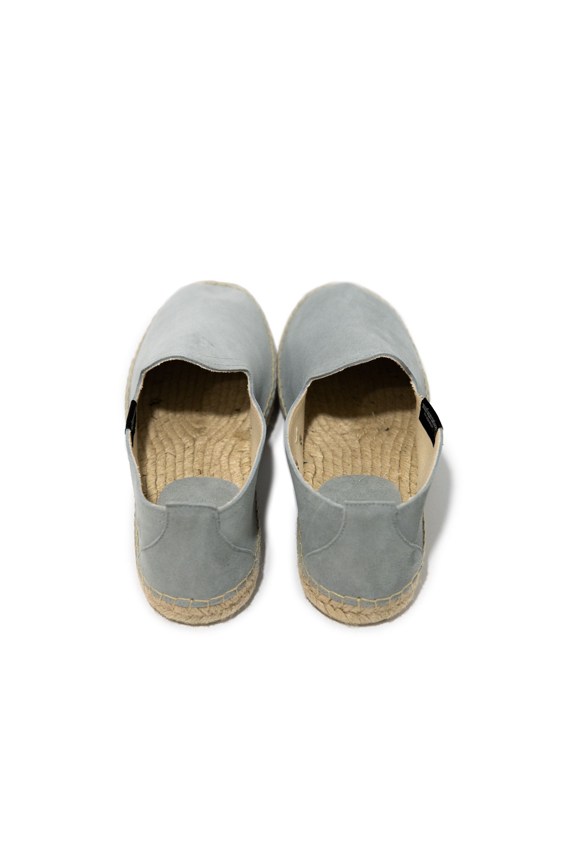 Espadrillas in pelle scamosciata con suola in juta