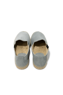 Espadrillas in pelle scamosciata con suola in juta