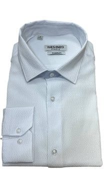 Camicia in garza di cotone bianca
