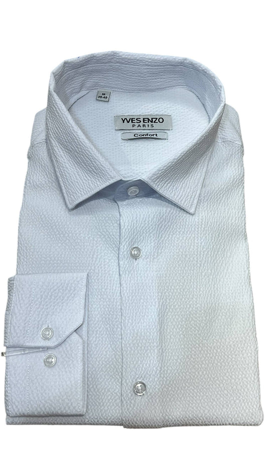 Camicia in garza di cotone bianca