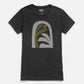 T-shirt donna con stampa Arch in charcoal