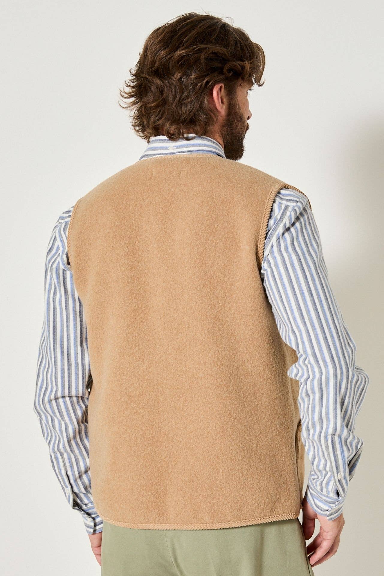 Gilet in lana Gaby color grano