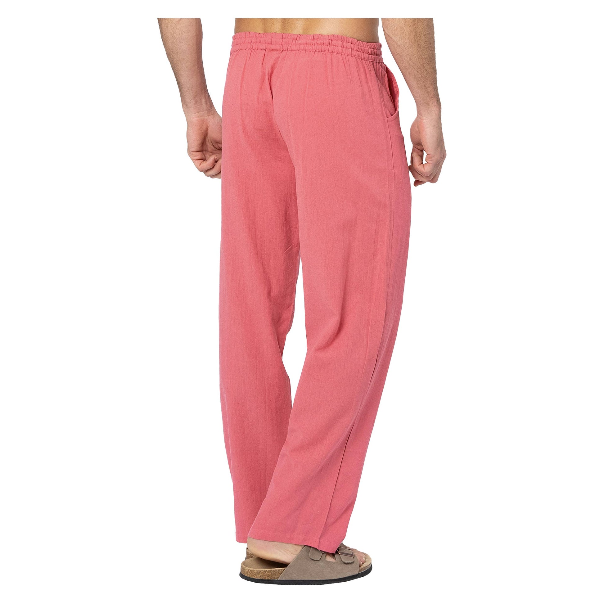 Pantaloni lunghi estivi da uomo in misto lino