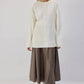 Maglione oversize in maglia con riquadri texture