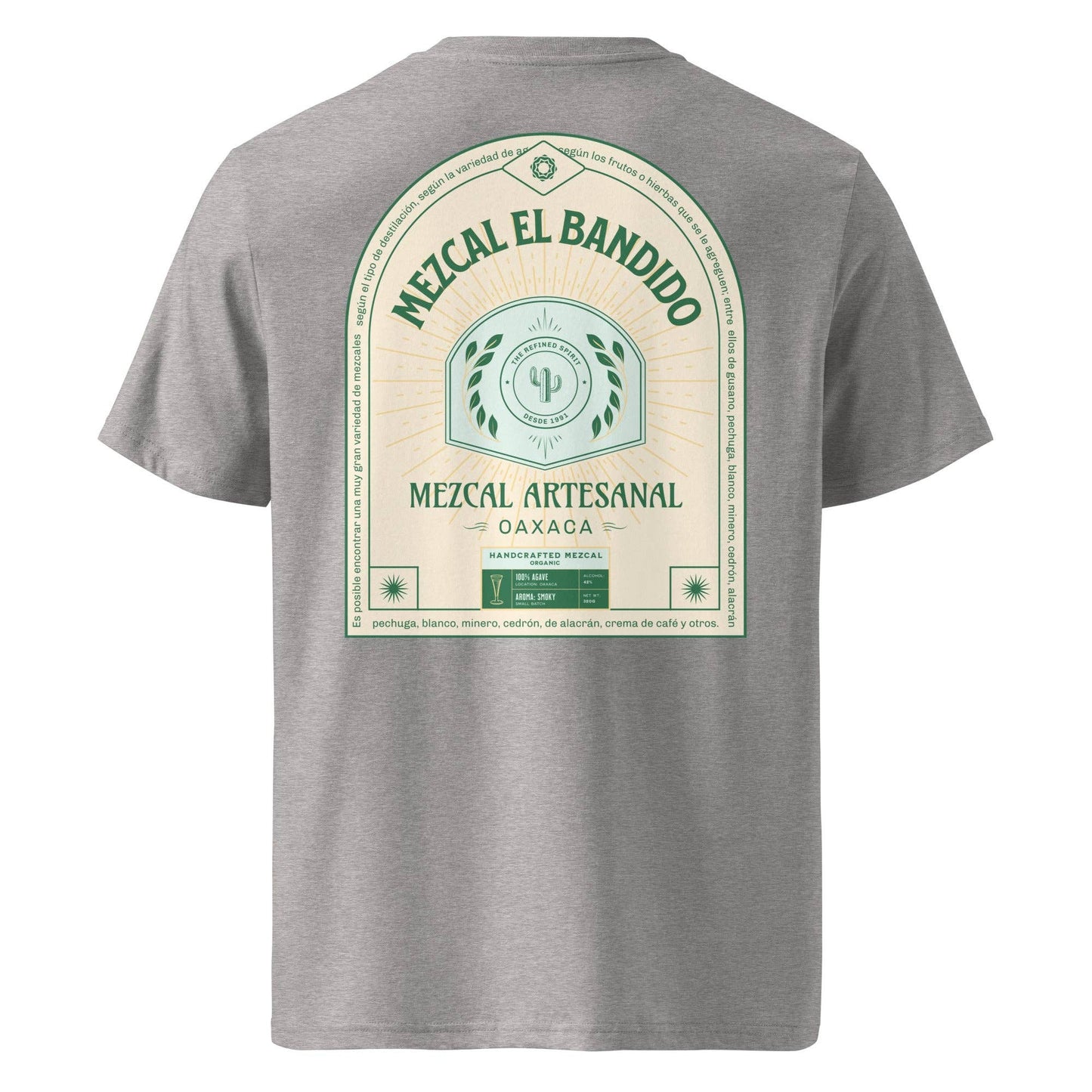 T-shirt unisex in cotone biologico con stampa Mezcal