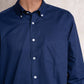 Camicia in popeline di cotone con colletto button-down