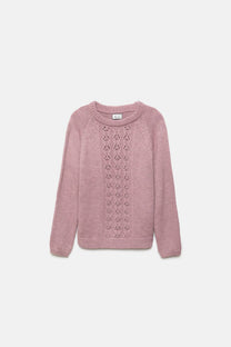 Maglione in Maglia Strutturata Girocollo