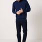Maglione dolcevita in lana merino Radieux blu celeste