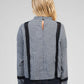 Camicia Saminay a quadri con pizzo e collo alto