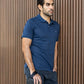 Polo blu navy antimacchia