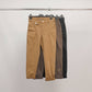 Pantaloni a carota a vita alta con risvolto