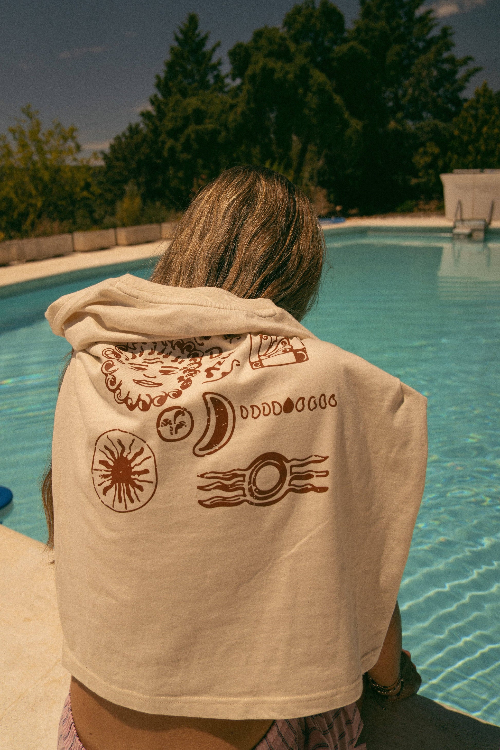 T-shirt a maniche lunghe Côte d’Azur in cotone biologico