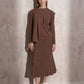Maglione in maglia con sciarpa abbinata