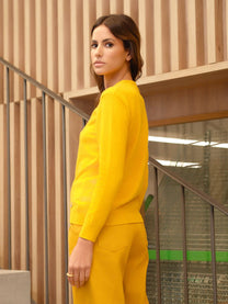 Maglia girocollo in lana e cashmere