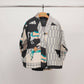 Giacca kimono trapuntata stampata