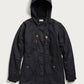 Parka Sequoia in cotone cerato nero