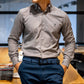 Camicia Oxford grigia antimacchia