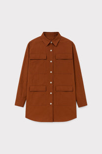 Giacca camicia Cupra tascabile con tasche utility
