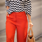Pantaloni da donna in tessuto tinta unita
