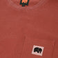 T-shirt tinta a pigmento Burning Sky con taschino