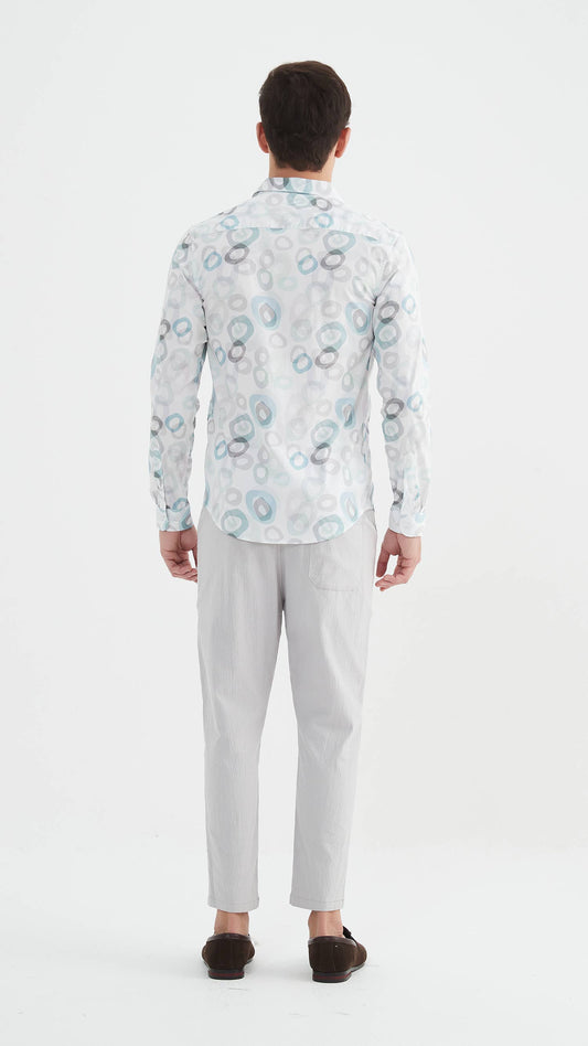Camicia premium a fantasia con stampa digitale