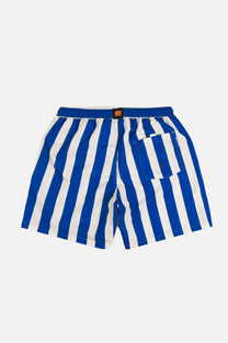 Costume da bagno Beach Club in SEAQUAL® Yarn a righe blu reale