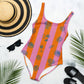 Costume intero Positano a righe multicolor
