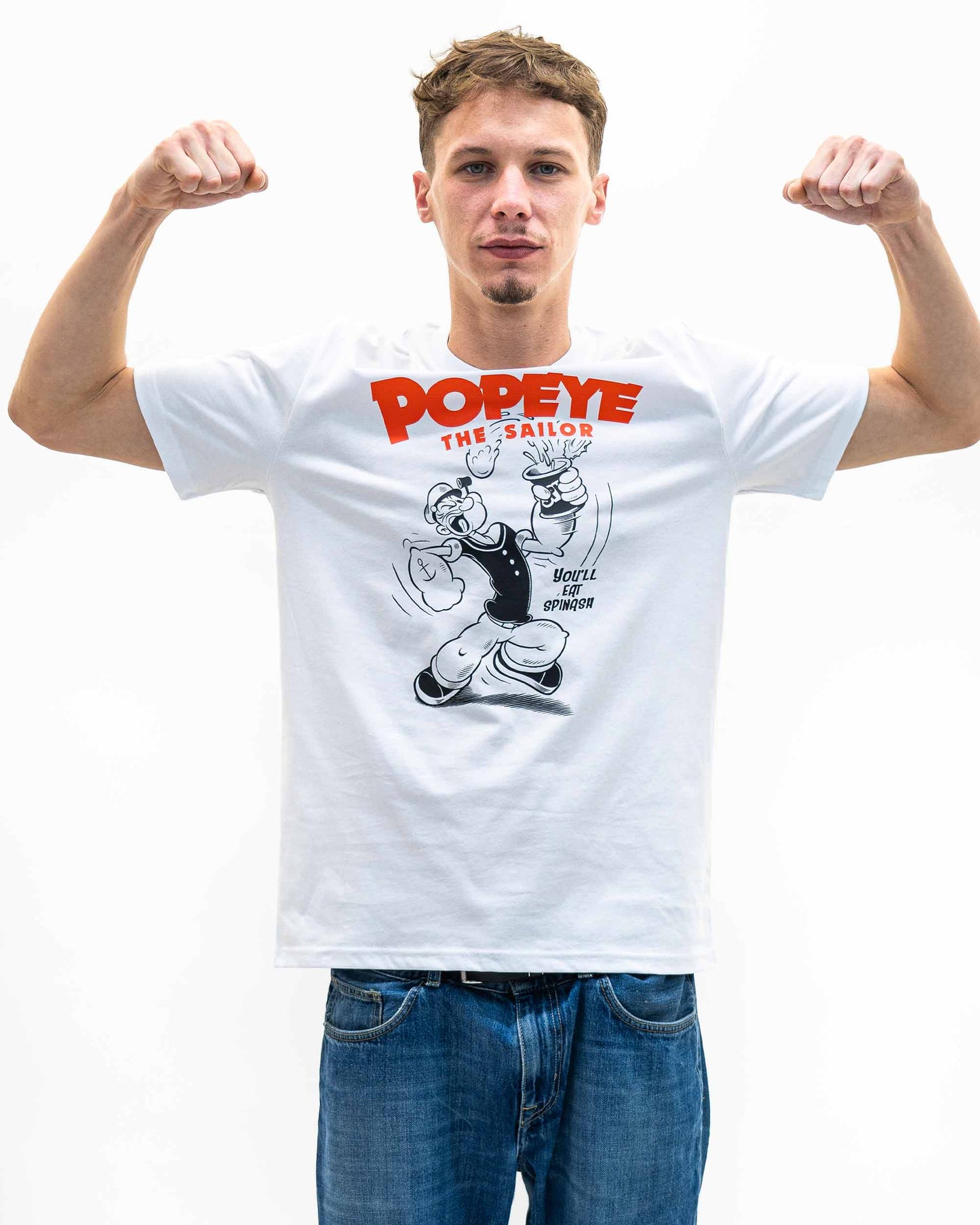 T-shirt vintage Popeye il marinaio in cotone biologico