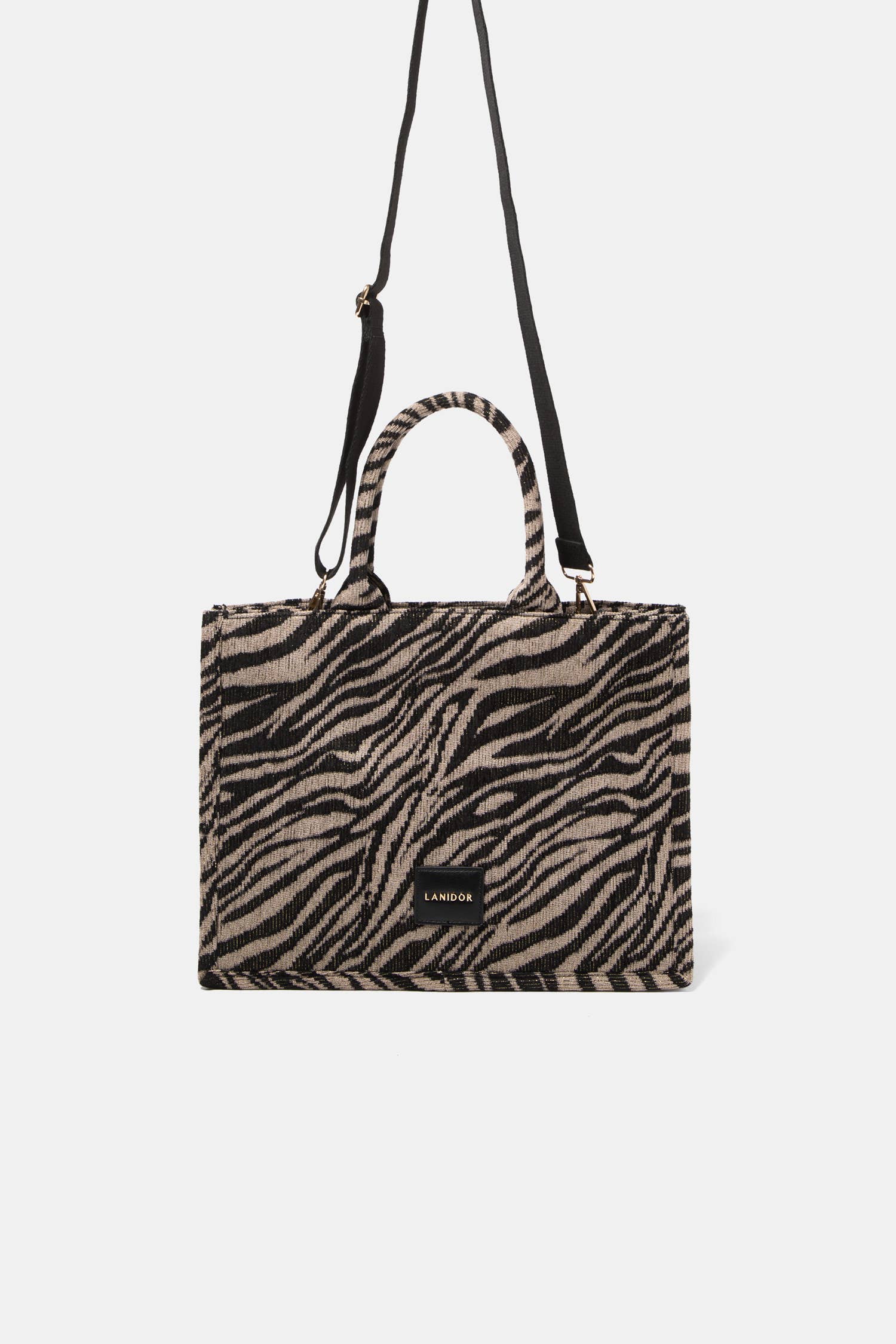 Borsa Tote Zebrata con Tracolla