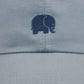 Cappellino dad hat azzurro cielo con logo elefante ricamato