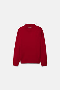 Maglione in maglia a girocollo a costine