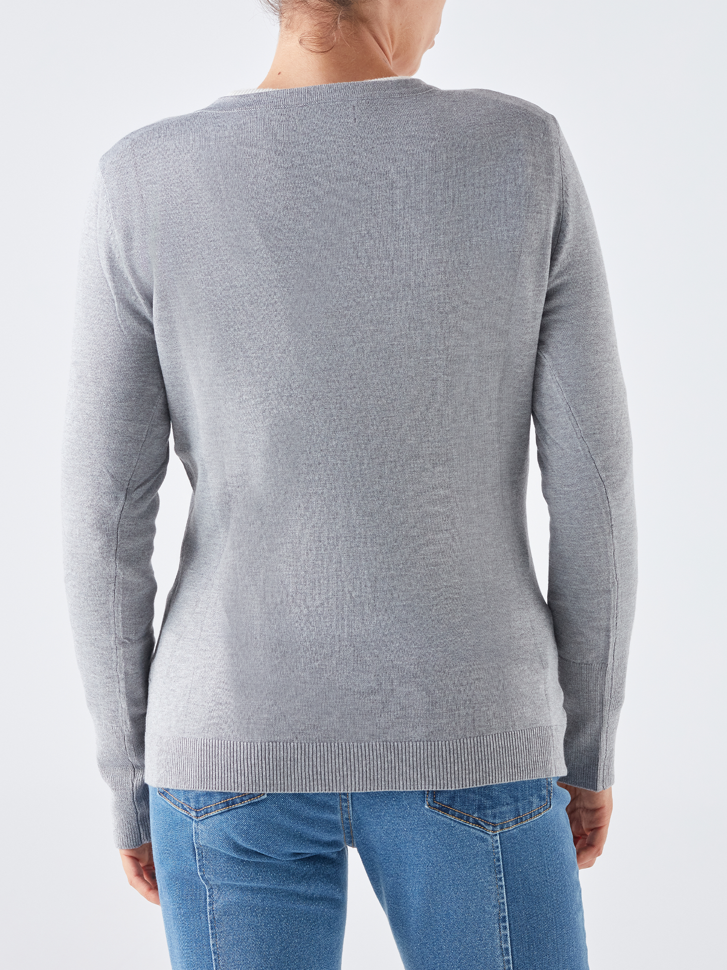 Cardigan in maglia con scollo a V