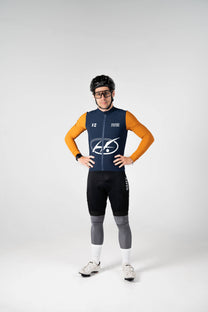 Scaldamuscoli da ciclismo blu